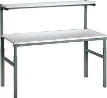 Stanowisko podstawowe ESD z półką, blat - 700x1800mm Stanowisko podstawowe ESD z półką, blat - 700x1800mm