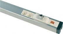 Listwa zasilająca do stanowisk montażowych,  ESD, przewód 3m, 2 gniazda, 1360mm, z włącznikiem.
