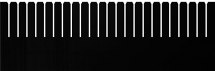 Wkład przegrodowy ESD do pojemników 600x400mm, siatka - 52mm, 553x180x3mm