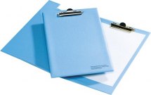 Podkładka z klipsem, Clipboard, ESD, PVC, A4, z okładką.