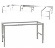 Rama stanowiskowa bazowa do rozbudowy, typ 100, 1230x750mm