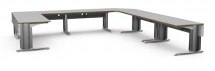 Blat narożny do stanowisk montażowych, typ 400, 2030,  1307x600mm. HPL