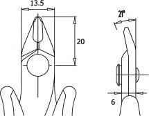 Szczypce do cięcia TR-30-58