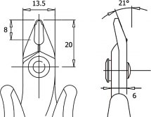 Szczypce do cięcia TR-30-58-R